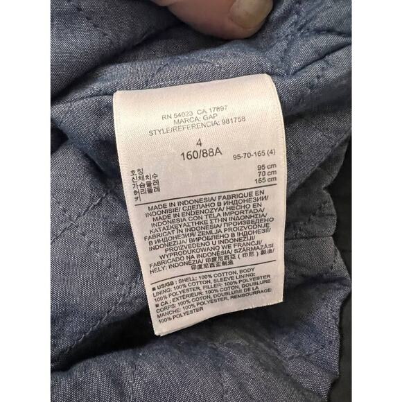 Vane size 4 charcoal gray moto style jacket - Picture 3 of 3